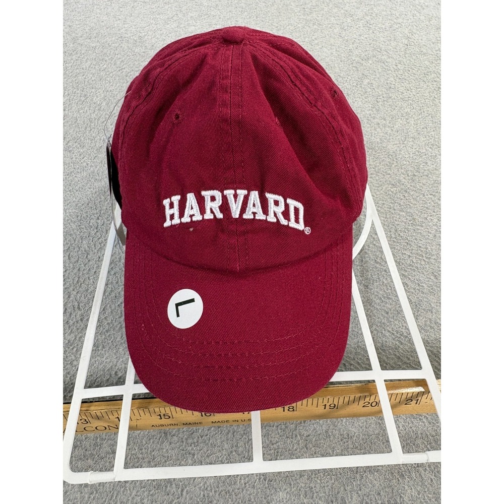 NWT Harvard Coop Stitched Logo Campus Adjustable Hat (Adult) Crimson